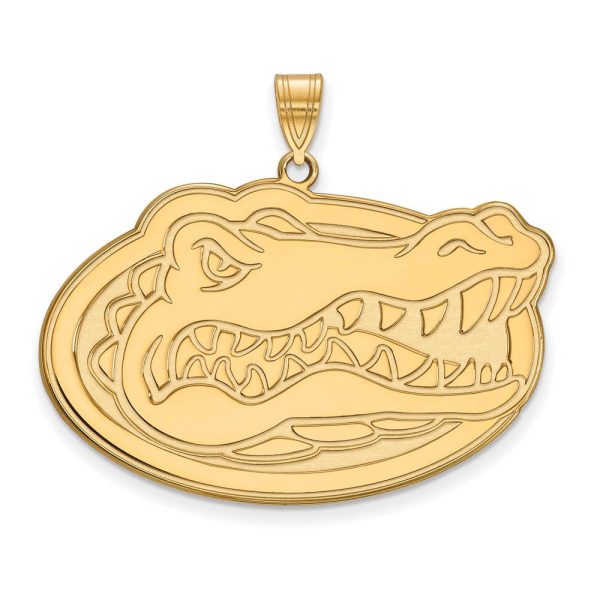 14k Gold Plated Silver U of Florida XL Pendant Online Sale